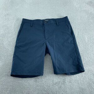 Proof Mens Navy Blue Polyester Blend Shorts Size 34 4798